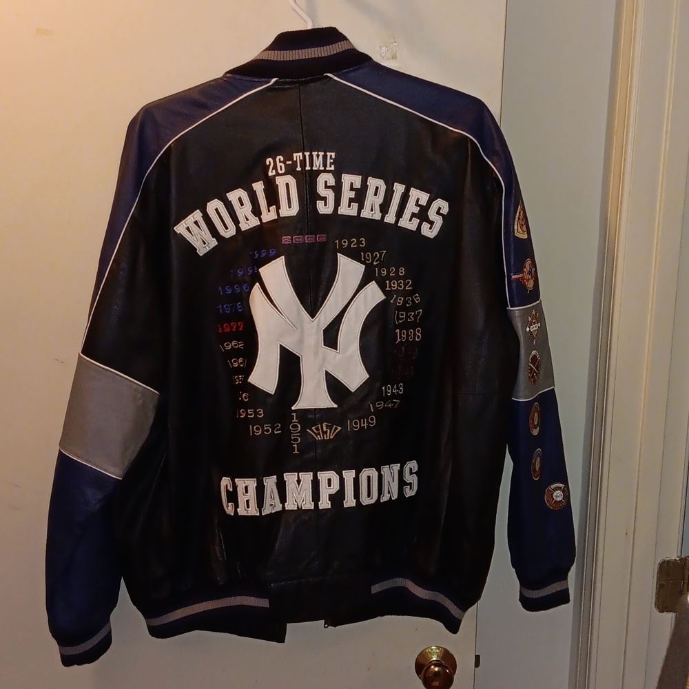 New York Yankees leather jacket 2XL